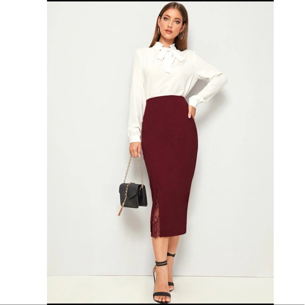 Lace Midi Skirt